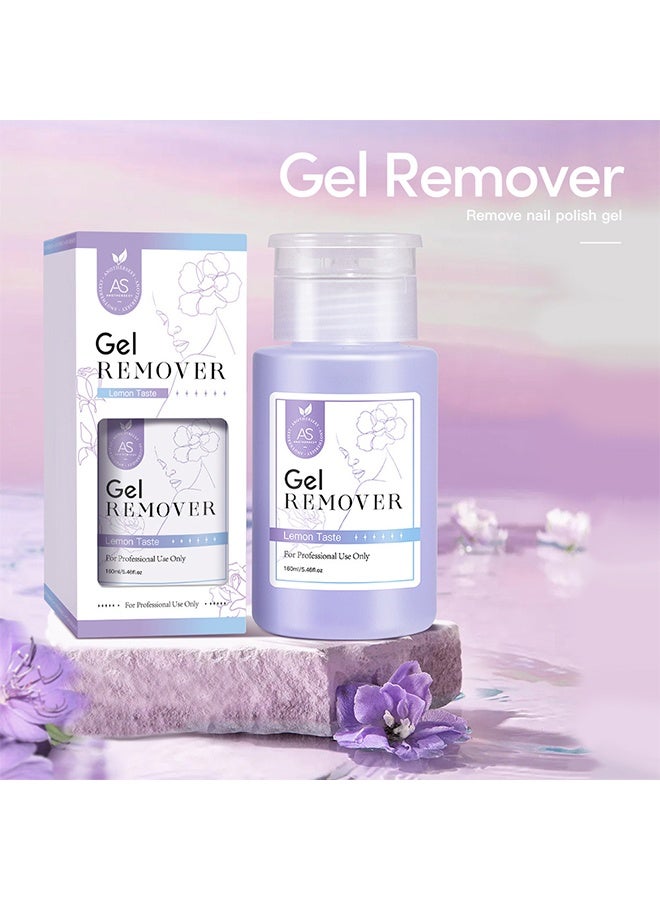 AS Gel Remover,Nail Polish Remover, Fast Nail Polish Gel Remover, Nail Polish Remover, Professional Gel Nail Polish Remover, Easily and Quickly Removes Nail Polish In 3-5 Minutes Without Damaging Nails 160ml - Image 2